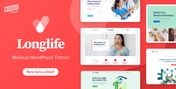 LongLife – 医疗 WordPress 主题