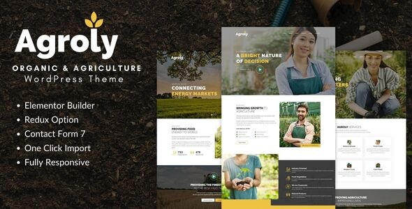 Agroly – 有机与农业食品WordPress主题