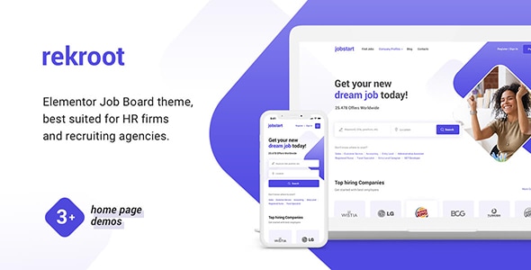 Rekroot – 招聘机构 Elementor WordPress 主题