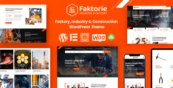 Faktorie – 工业与工厂WordPress主题