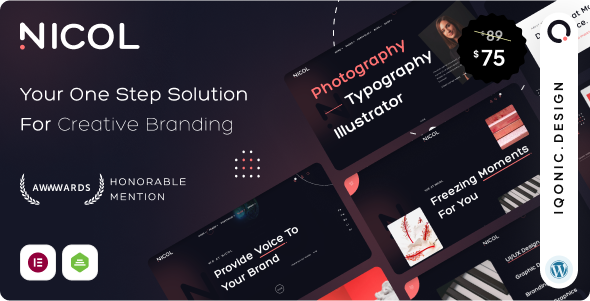 Nicol – Fiery Creative Agency WordPress 主题