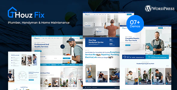 HouzFix – 水管工、杂工服务 WordPress 主题