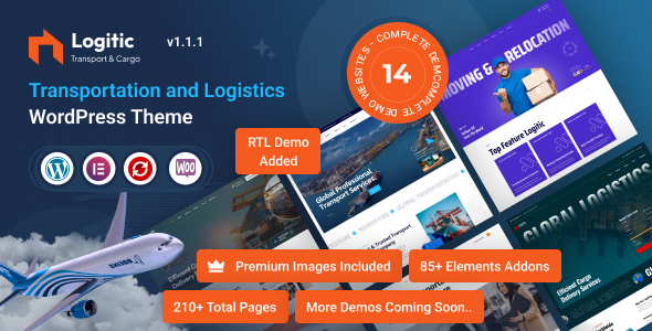 Logitic – 运输与物流WordPress主题