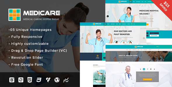 Medicare – 医疗和健康响应式 WordPress 主题