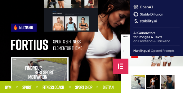 Fortius – 运动与健身 Elementor WordPress 主题