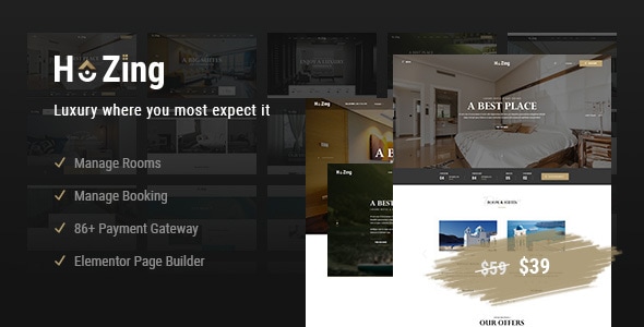Hozing – 酒店预订 WordPress 主题