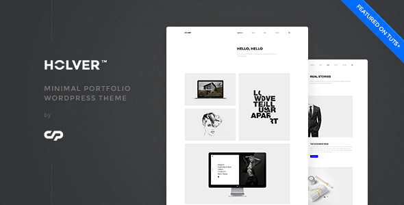 Holver – 最小投资组合 WordPress 主题
