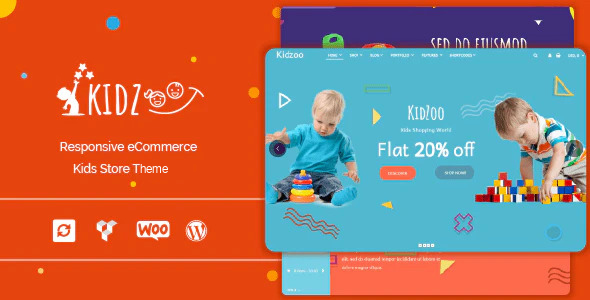 Kidzoo – 儿童和婴儿商店 WordPress 电子商务主题