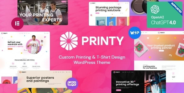 Printy — 打印店和设计公司WordPress主题