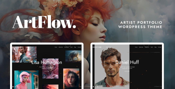 ArtFlow – 艺术家、画家作品集 WordPress 主题