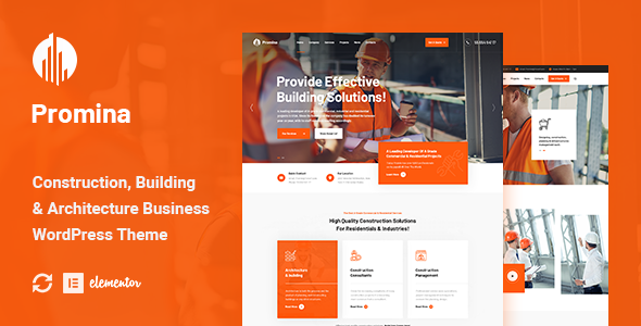Promina – 建筑和建筑 WordPress 主题