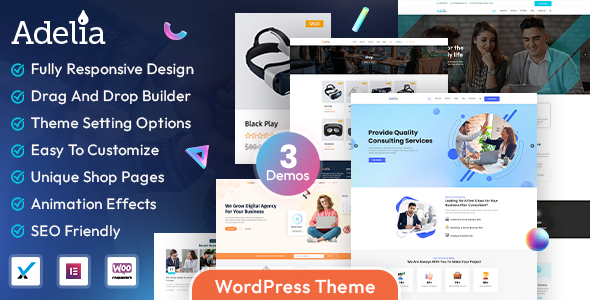 Adelia – 企业业务 WordPress 主题