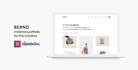 Bernd – 最小的 WordPress 投资组合主题