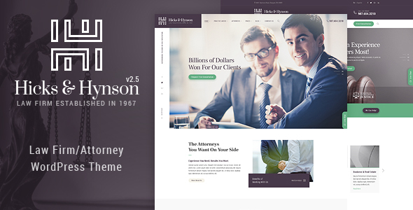 Hicks  Hynson – 律师事务所/律师WordPress主题