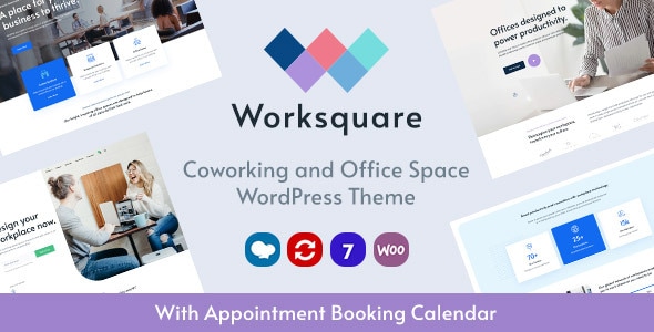 Worksquare – 联合办公和办公空间 WordPress 主题