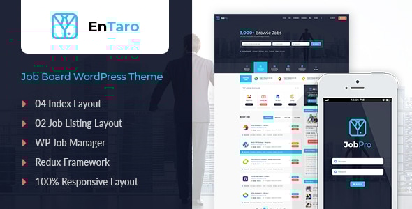 Entaro – 工作门户 WordPress 主题