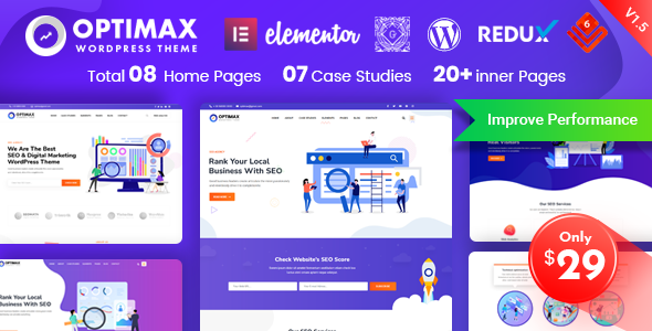 Optimax – SEO  Marketing WordPress主题