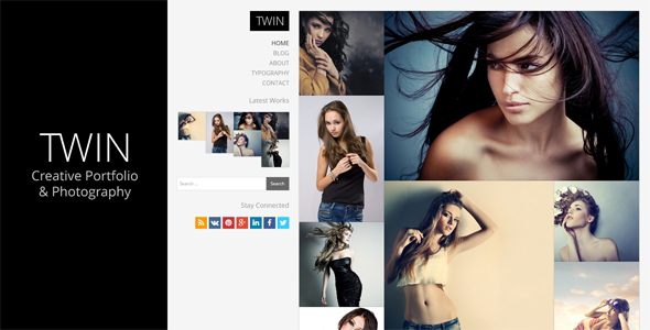 Twin – 创意作品集和摄影 WordPress 主题