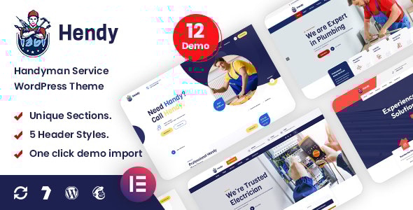 Hendy – 杂工服务 WordPress 主题