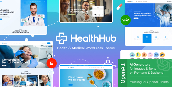 HealthHub – 健康与医疗医生WordPress主题