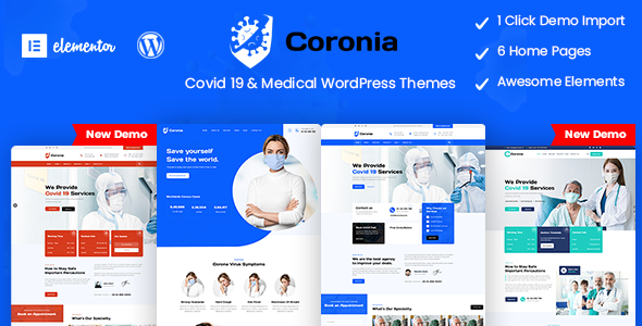 Coronia – 医疗和保健 WordPress 主题