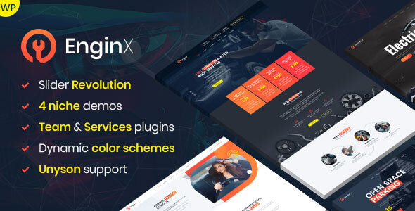 EnginX – 汽车维修服务 WordPress 主题