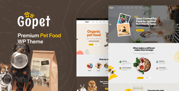 Gopet – 宠物食品 WooCommerce WordPress 主题