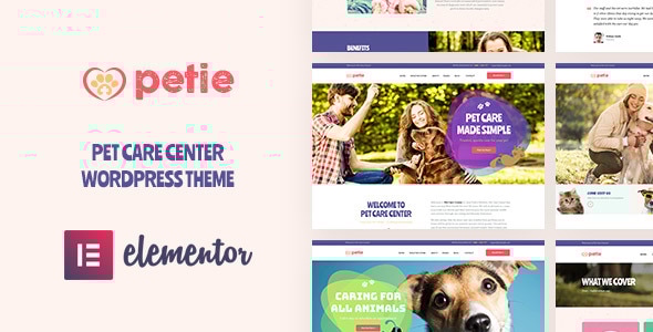 Petie – 宠物护理中心和兽医WordPress主题