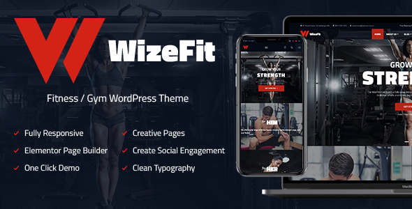WizeFit – 健身和健身房 WordPress 主题