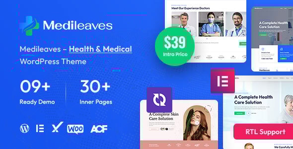 Medileaves – 健康与医疗WordPress主题+ RTL就绪