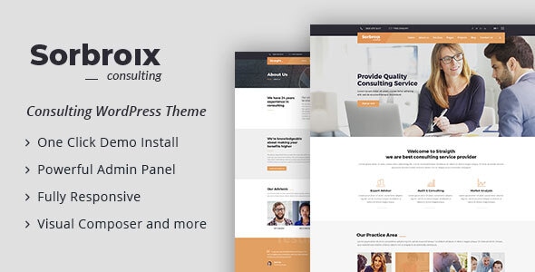 Sorbroix：商业咨询 WordPress 主题