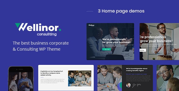 Wellinor – 商业咨询 WordPress 主题
