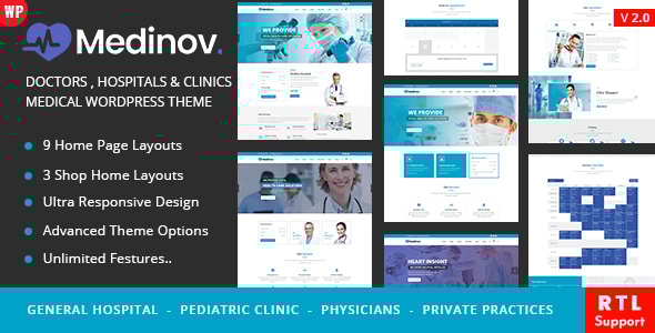 Medinova – 医疗健康 WordPress 主题