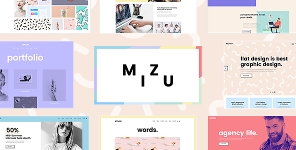 Mizu – 设计机构 WordPress 主题