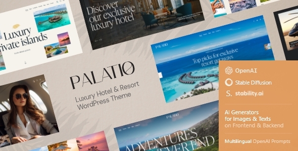 Palatio — 豪华酒店和度假村 WordPress 主题