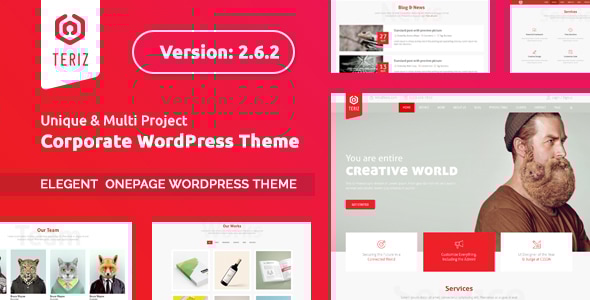 Teriz – 多用途 Onepage WordPress 主题