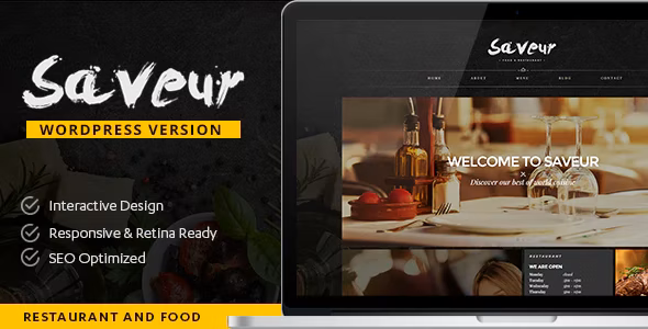 Saveur – 食品与餐厅WordPress