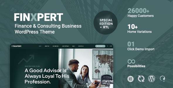 Finxpert – 金融与咨询业务WordPress主题