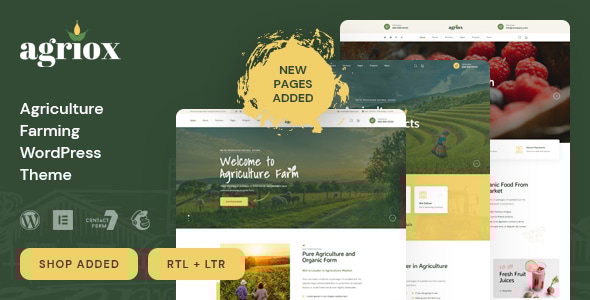 Agriox – 农业农业 WordPress 主题