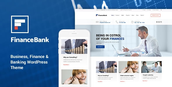 FinanceBank – 商业咨询 WordPress 主题