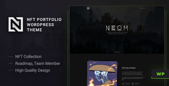 Neoh – NFT 投资组合 WordPress 主题