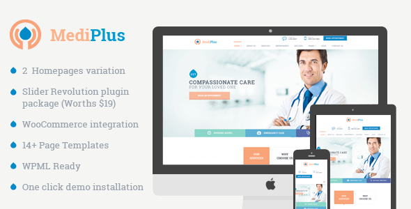 MediPlus – 医疗和健康的响应式主题