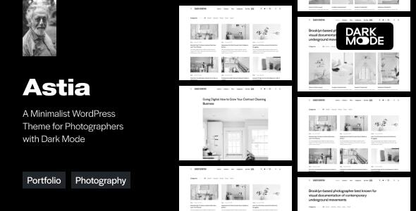 Astia – 摄影师的最小投资组合 WordPress 主题