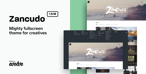 Zancudo – 适用于创意人员的强大全屏主题