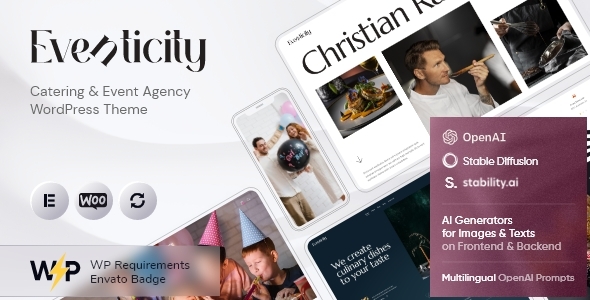 Eventicity – 餐饮与会议会议WordPress主题