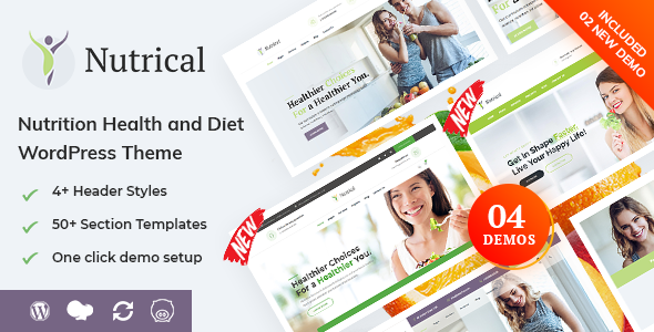 Nutrical – 健康和饮食 WordPress 主题
