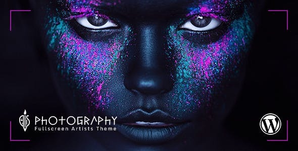 全屏艺术家 – 作品集、摄影 WordPress 主题
