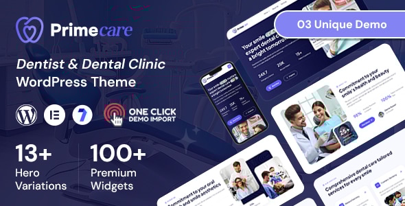 Primecare – 牙医 WordPress 主题