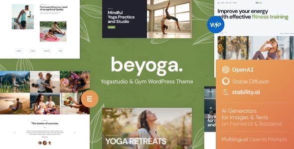 BeYoga 倍颜瑜伽 |Yogastudio  Gym WordPress主题