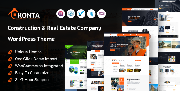 Konta – 建筑和房地产公司 WordPress 主题
